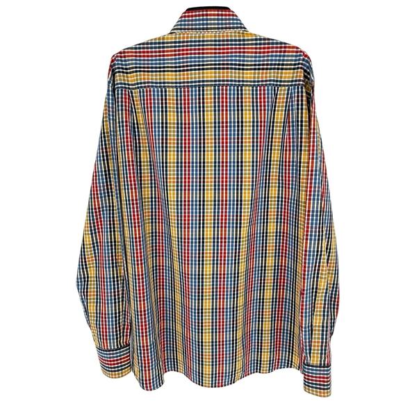 Paul & Shark Yachting Men's Casual Shirt Made in Italy Plaid Check - Picture 2 of 8